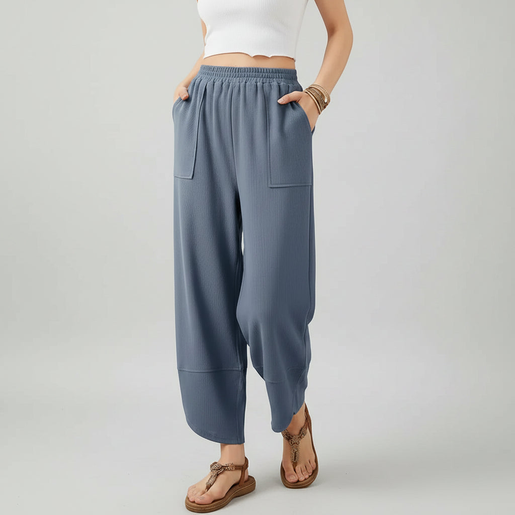 Women Pants Casual Loose Fit Straight Leg Lightweight Summer Trousers