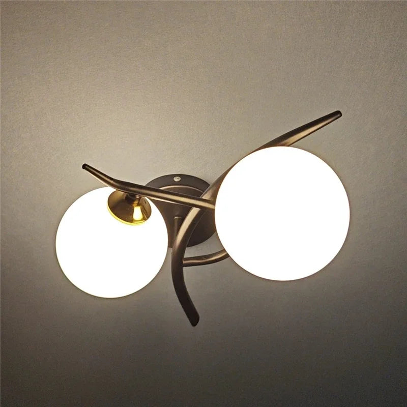 Lunara Wall Light | Nordic Dual Globe LED Design