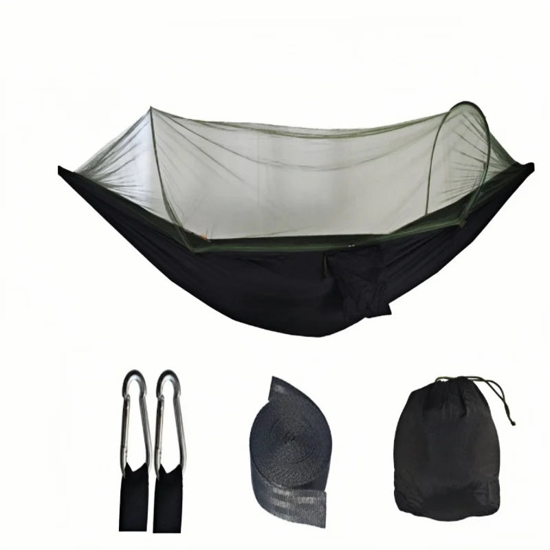 Mosquito Net Camping Hammock | Lightweight Parachute Nylon Hammock with Insect Protection