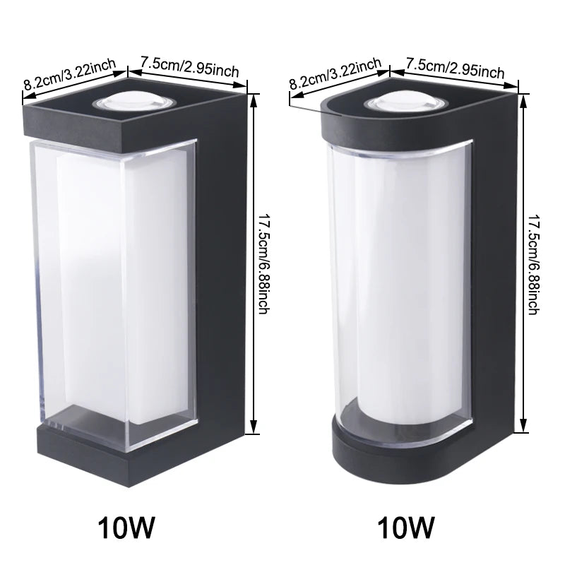 Modern LED Wall Light | Waterproof Up & Down Outdoor Sconce