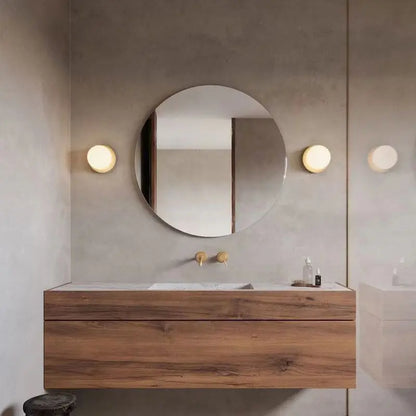 Lámpara de Pared de Cristal Nordic Globe | Luz Minimalista Moderna para Baño y Dormitorio