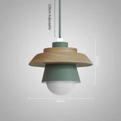 Nordisk træpendel | Farverigt macaron-design