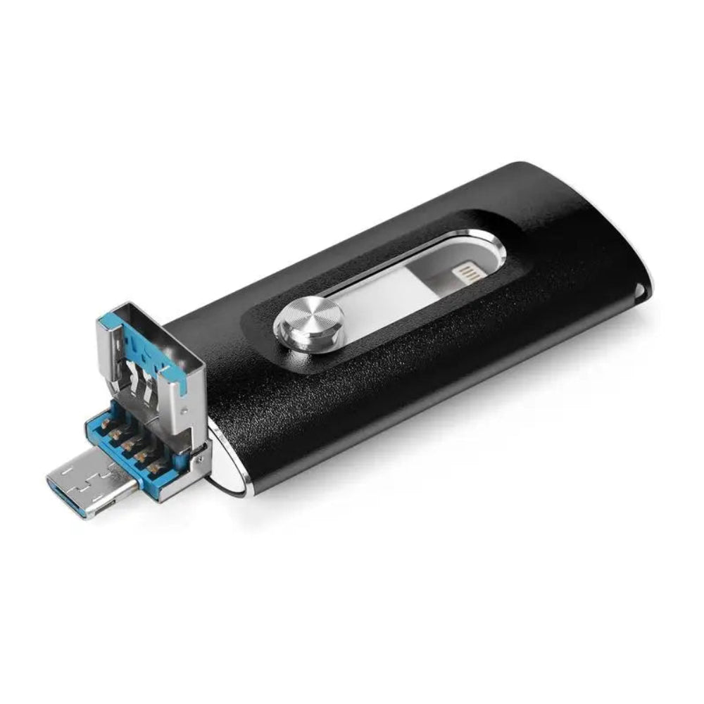 Ekstern Harddisk Bærbar SSD 4 i 1 USB 3.0 OTG Flashdrev