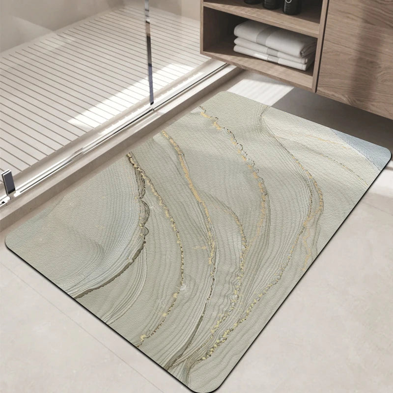 Super Absorbent Bathroom Floor Mat | Non-Slip Diatom Mud Mat