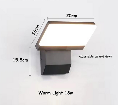 LumiFold Lámpara de Pared Exterior | IP65 Impermeable y Opción con Sensor de Movimiento