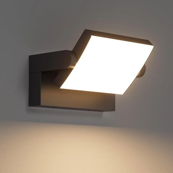 מנורת קיר חיצונית LED 24W | מנורה עם חיישן תנועה עמידה למים IP65