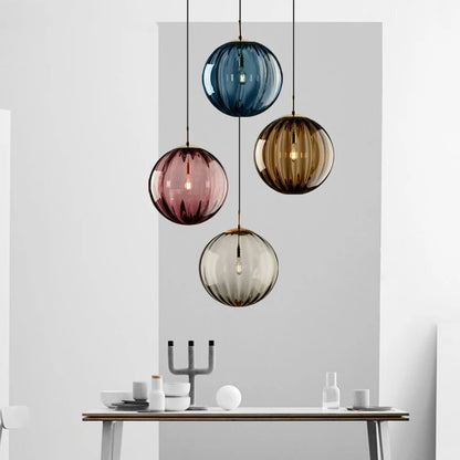 Moderne Glas-Kugel-Pendelleuchte | Nordische Eleganz für jeden Raum