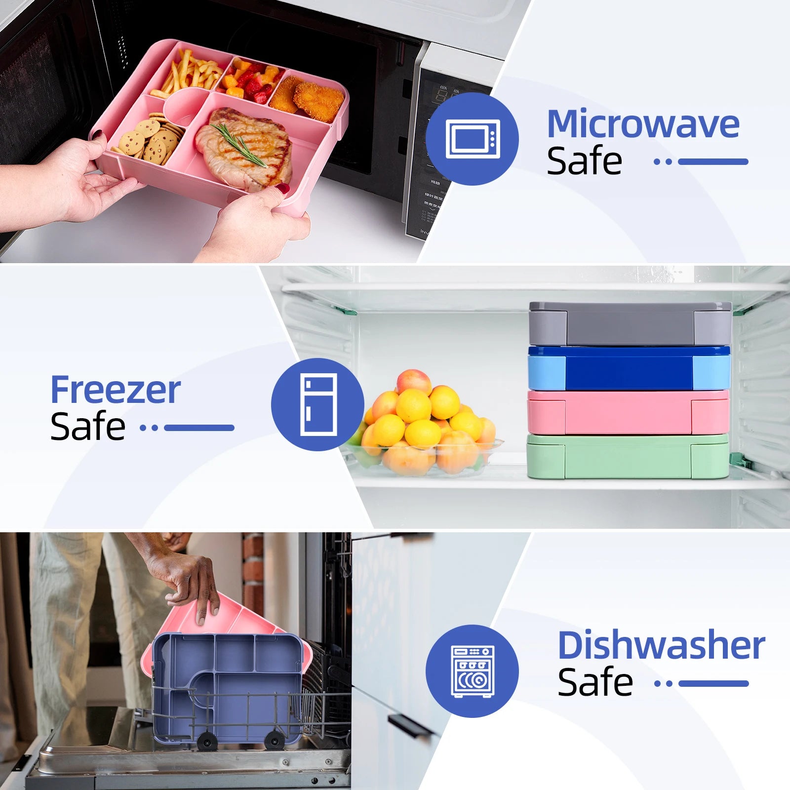 BentoMax | 1330ml Large Capacity Leak-Proof Bento Lunch Box – Microwave & Portable Food Container