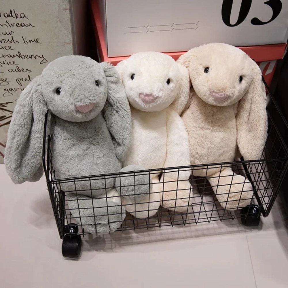 Jucărie de pluș iepuraș Bunnycat moale și drăguță, animal de pluș iepure
