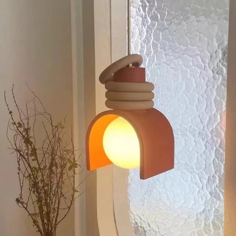 Lámpara Colgante Wabi-Sabi | Diseño Minimalista Japonés en Resina