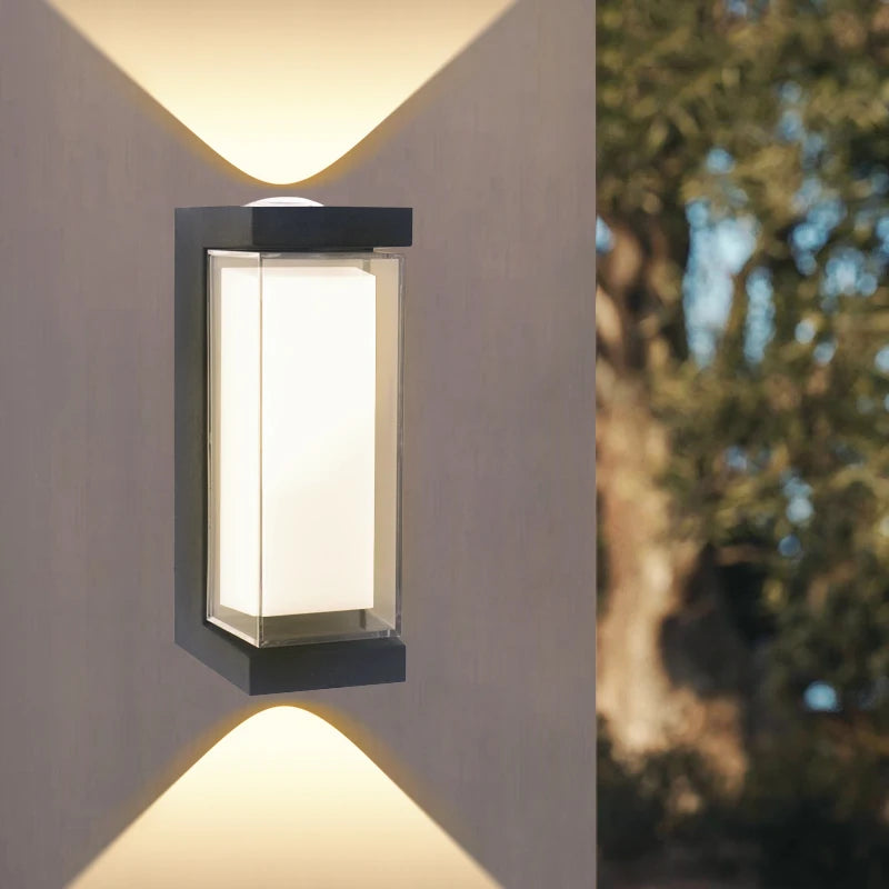 Modern LED Wall Light | Waterproof Up & Down Outdoor Sconce