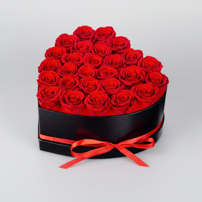 Caixa de Rosas Dia da Mãe Presente Coração com Flor Artificial Decoração para Ela