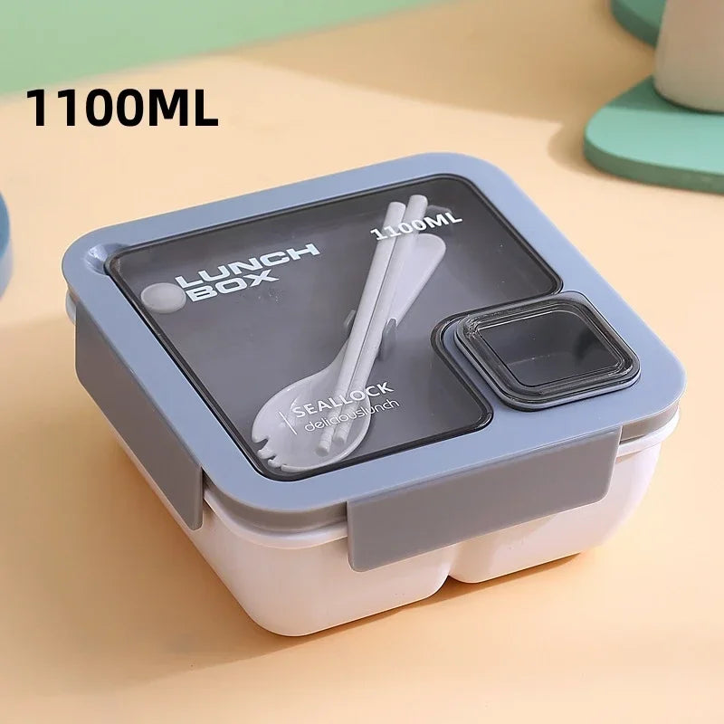 BentoGo Lunch Box | Portable Leak-Proof Bento with Cutlery – Microwave & Dishwasher Safe