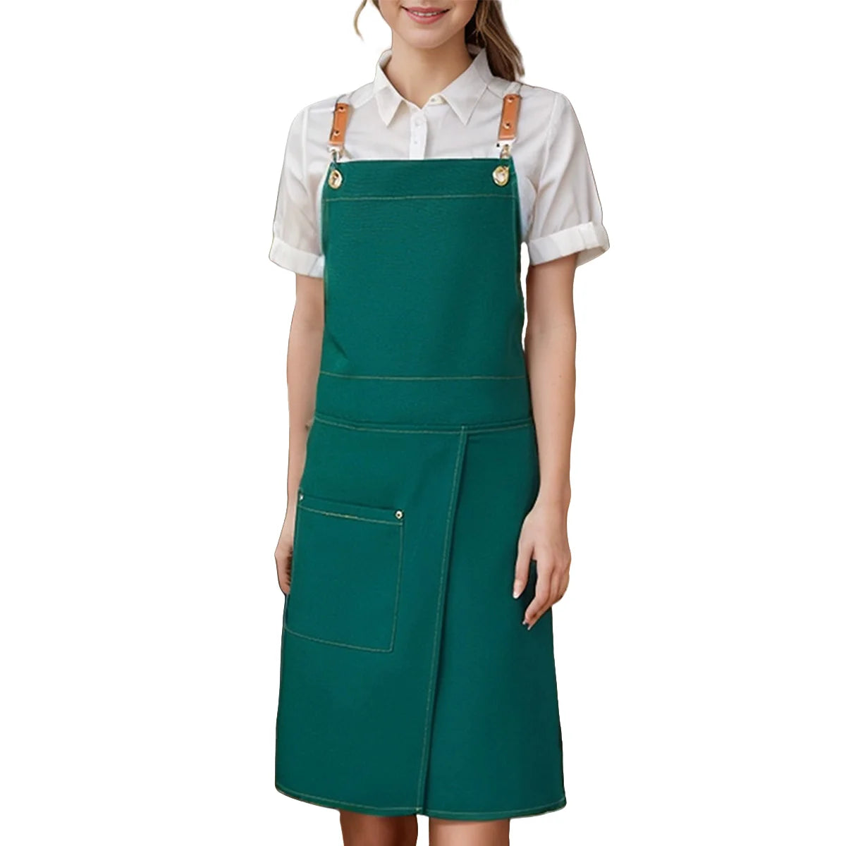 WorkEase | Waterproof Canvas Apron | Split Skirt Design with Pockets