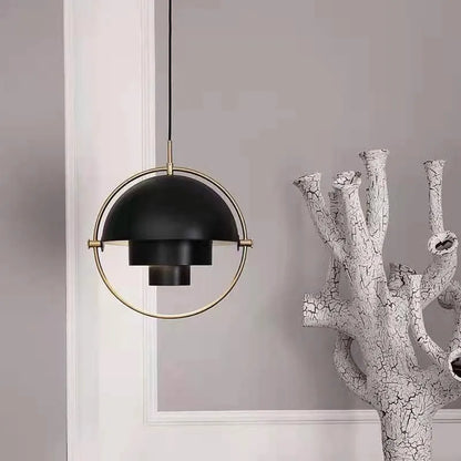 Moderne nordisk pendel | Skulpturel metalsuspensionslampe