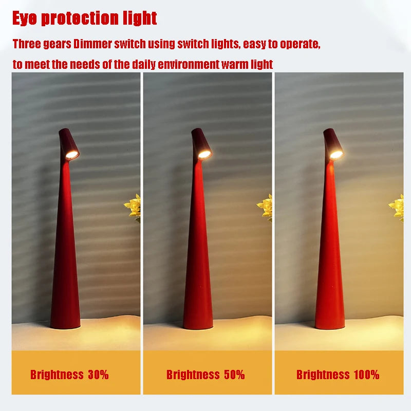 Glowora | LED Table Lamp | Rechargeable & Touch Dimmable