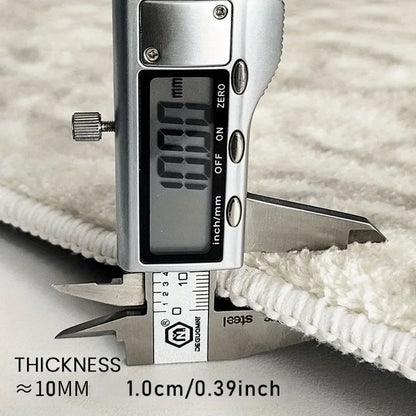 Covoare de Formă Irregulară Crem | Covor Moale Antiderapant Minimalist