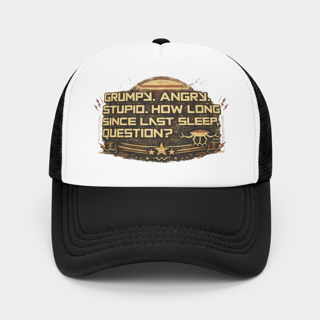 Baseball Cap Trucker Hat Mesh Adjustable Snapback Project Rocky