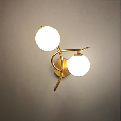 Lunara Væglampe | Nordisk Dobbelt Globus LED Design
