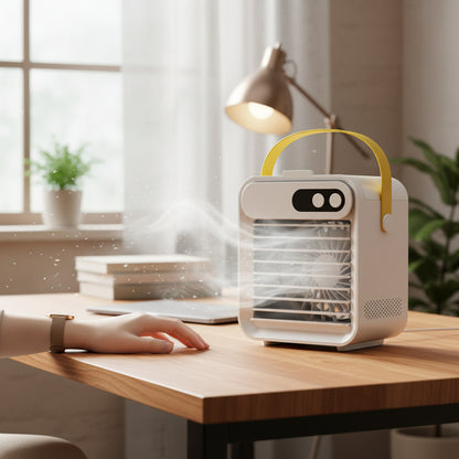 Ar Condicionado Portátil Mini Humidificador de Névoa Ventoinha de Arrefecimento