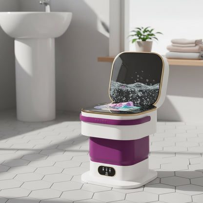 Máquina de Lavar Portátil Mini Dobrável Compacta para Roupa