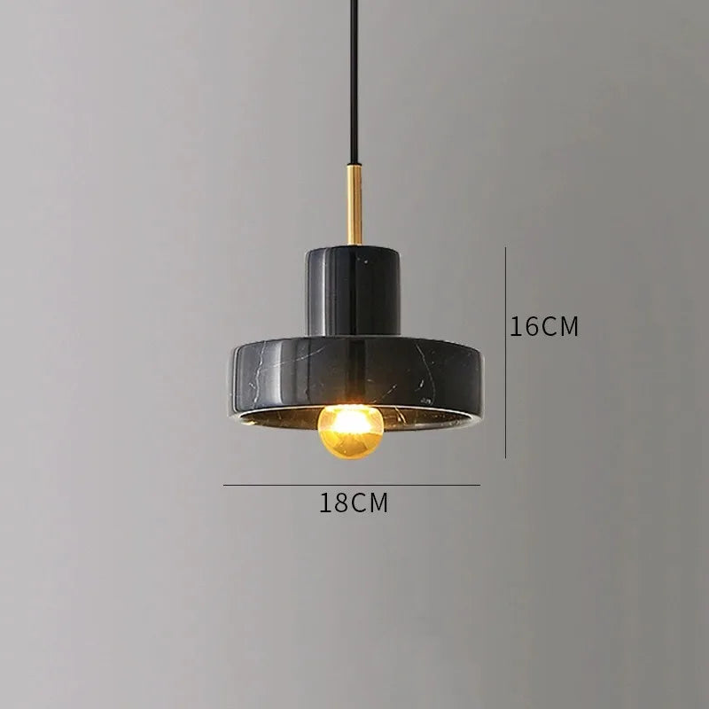 Lampă suspendată din marmură | Design postmodern din piatră naturală