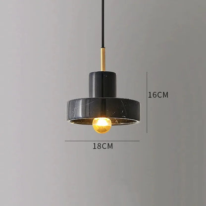 Lampă suspendată din marmură | Design postmodern din piatră naturală