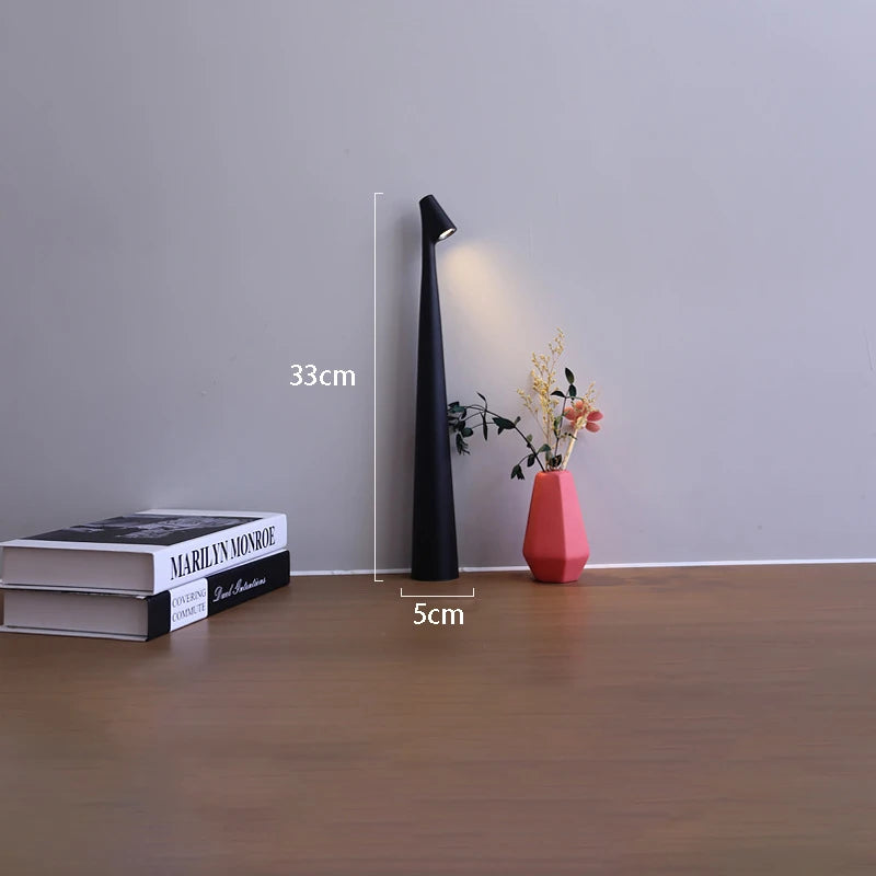 Glowora | מנורת שולחן LED | נטענת עם שליטה במגע לעמעום