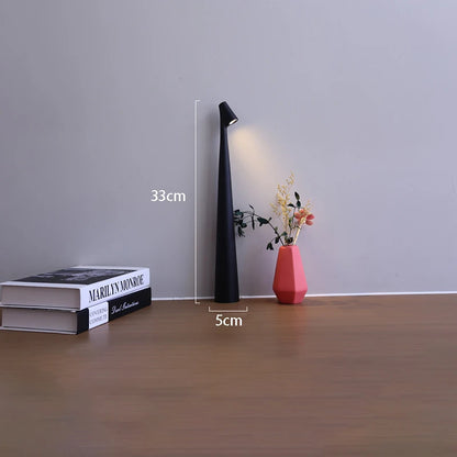 Glowora | מנורת שולחן LED | נטענת עם שליטה במגע לעמעום