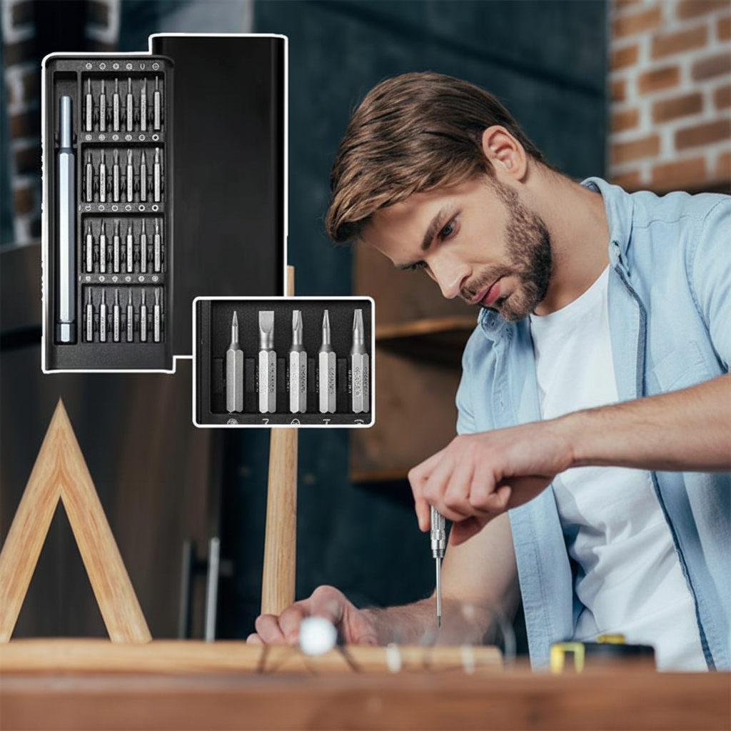 Set di cacciaviti di precisione magnetici in alluminio per riparazioni