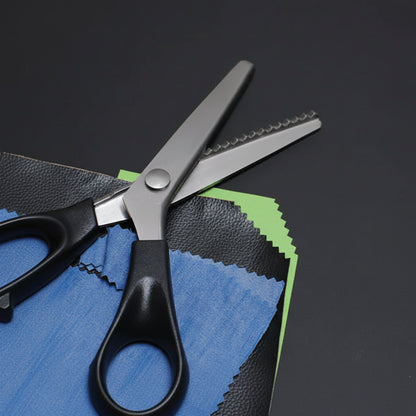 Tijeras de zigzag para tela Tijeras de acero inoxidable para costura y manualidades