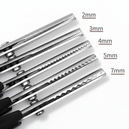 Tijeras de zigzag para tela Tijeras de acero inoxidable para costura y manualidades