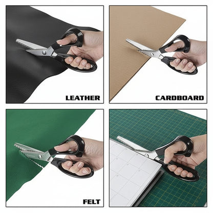 Tijeras de zigzag para tela Tijeras de acero inoxidable para costura y manualidades