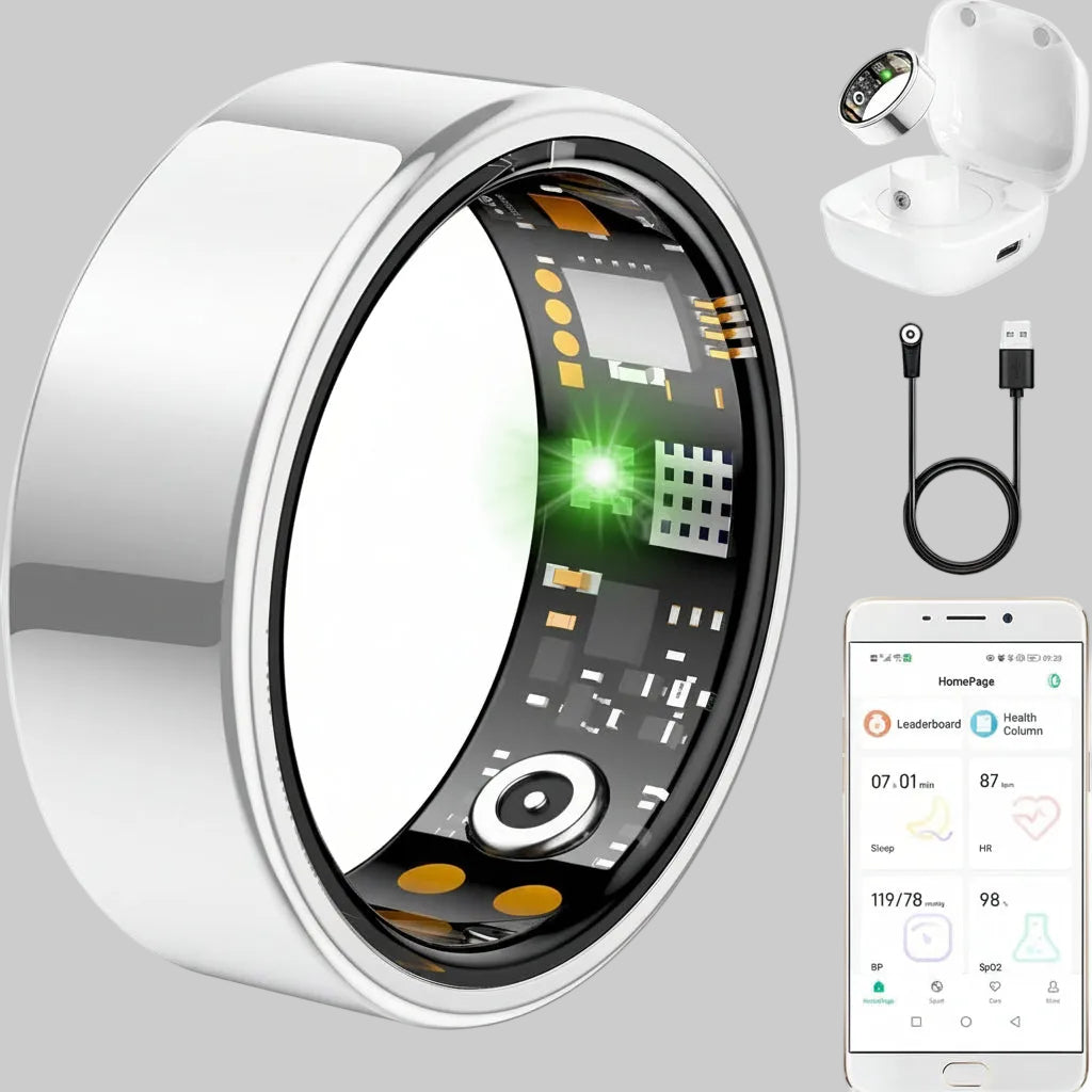 Smart Ring Fitness Tracker Sleep Health Monitor