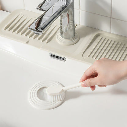 Covoraș pentru chiuvetă din silicon, colector pentru picurare robinet, cu design auto-drenant