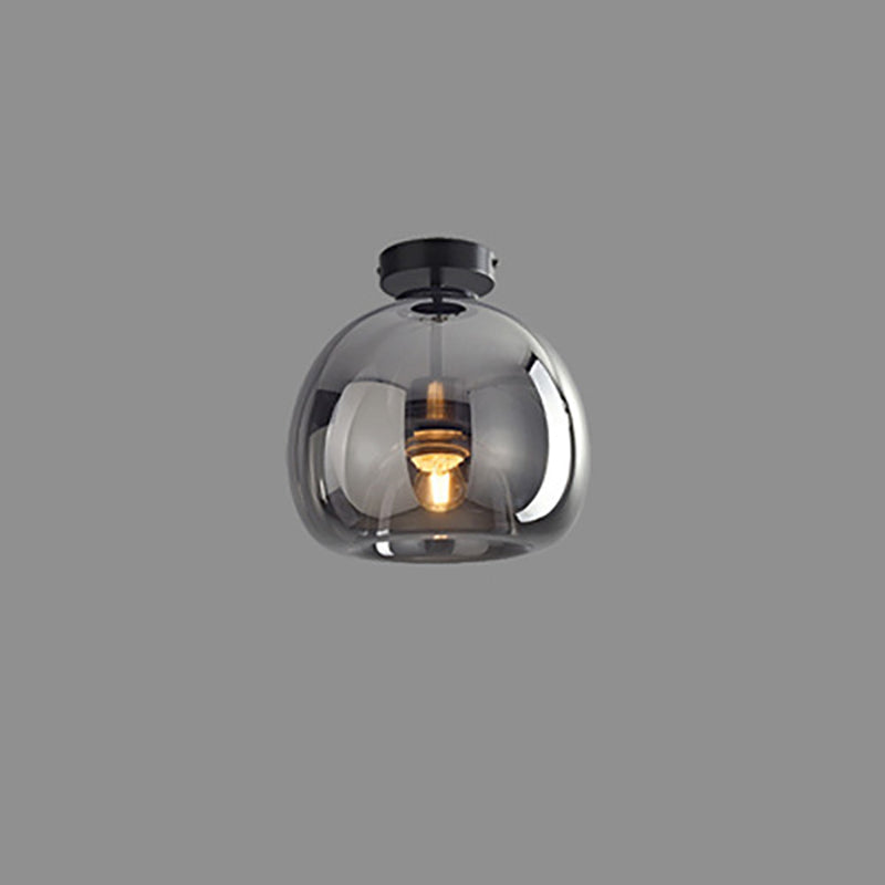 Nordic Glass Ball Ceiling Light | Semi-Flush Mount