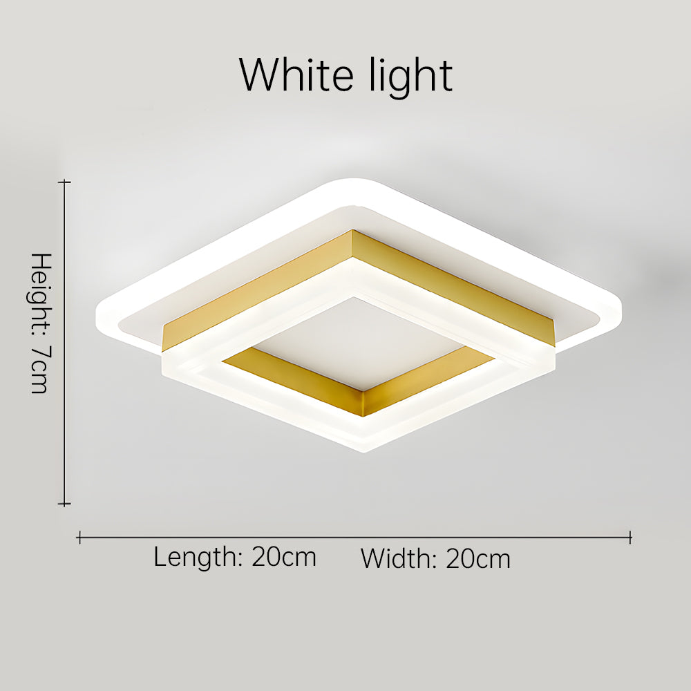Square LED Ceiling Light | Modern Flush Mount Fixture