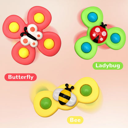 Baby Toy Suction Spinner Sensory Toy Bath High Chair