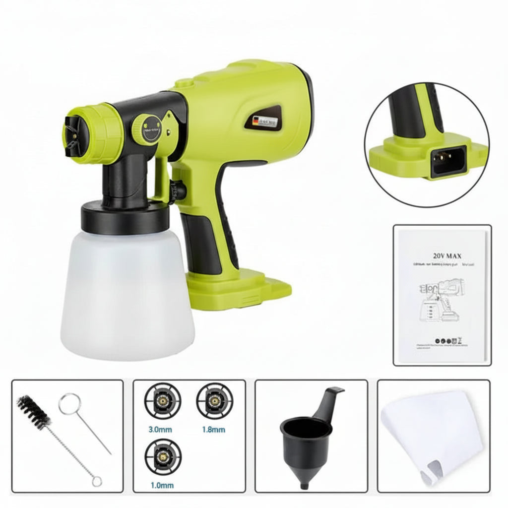 Paint Sprayer Cordless Electric Spray Gun Fast DIY Painting