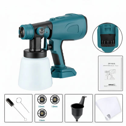 Paint Sprayer Cordless Electric Spray Gun Fast DIY Painting