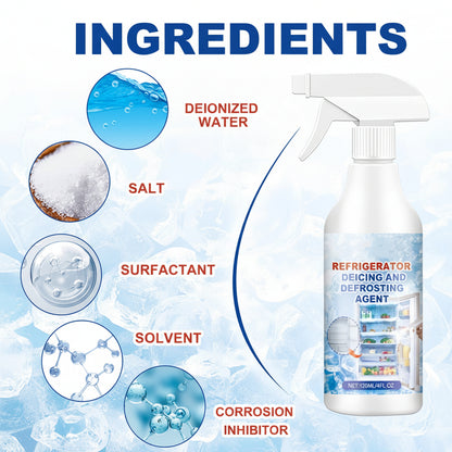 Spray Sbrinatore per Frigorifero Sciogli Ghiaccio Pulitore Rimozione Rapida del Gelo