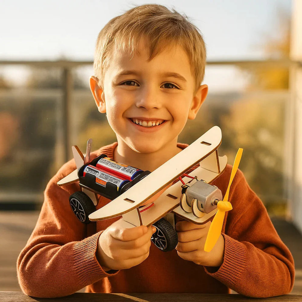 STEM-Spielzeug Bausatz Elektrisches Flugzeug Wissenschaftsspielzeug