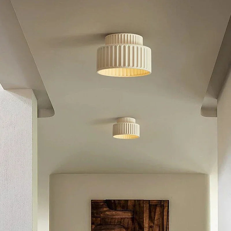 Nordic Ripple Ceiling Light | Sculptural Form, Soft Illumination