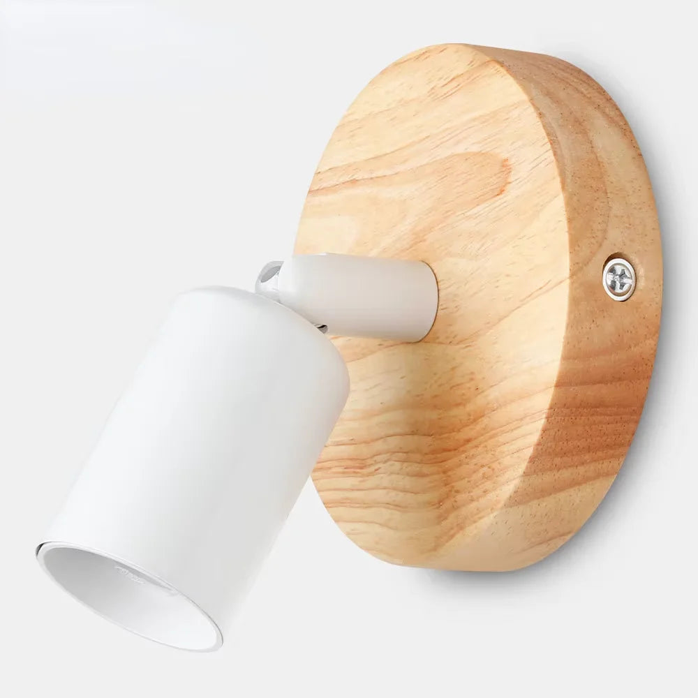 Vintage Retro Wall Lamp | Adjustable Wooden & Metal Sconce