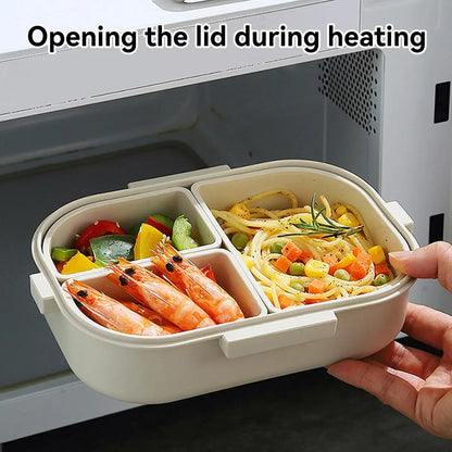 FreshMate | Lunch Box Bento Portatile | A Prova di Perdite con 3 Scomparti