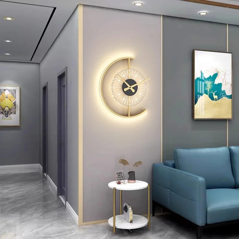 Reloj de Pared Lunaris | Aplique LED Posmoderno