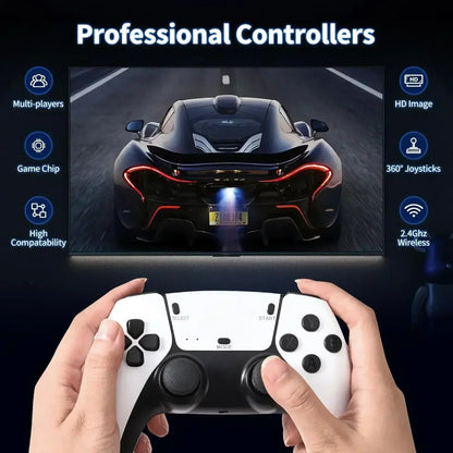 שלטים אלחוטיים לקונסולת משחקים Game Console Stick 4K רטרו גיימינג