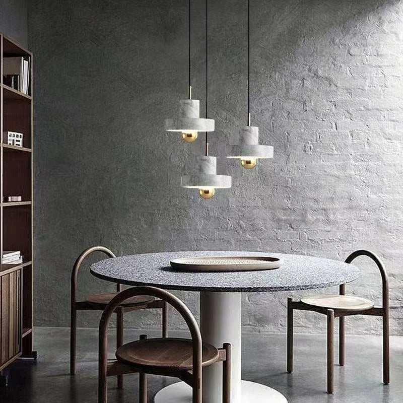 Lampă suspendată din marmură | Design postmodern din piatră naturală