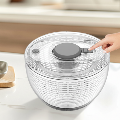 Centrifuga per insalata con pompa manuale e ciotola per asciugare verdure