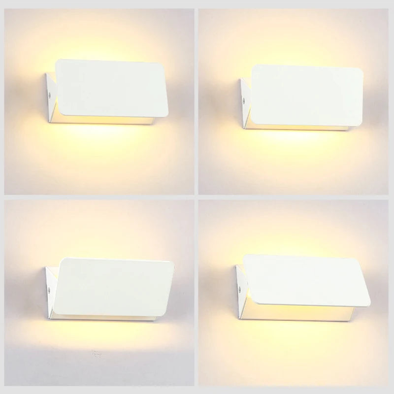 Candeeiro de Parede LED Moderno | Lâmpada de Balanço Minimalista em Alumínio
